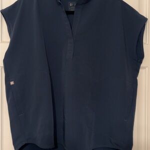 Women’s Navy Blue Sleeveless Shirt